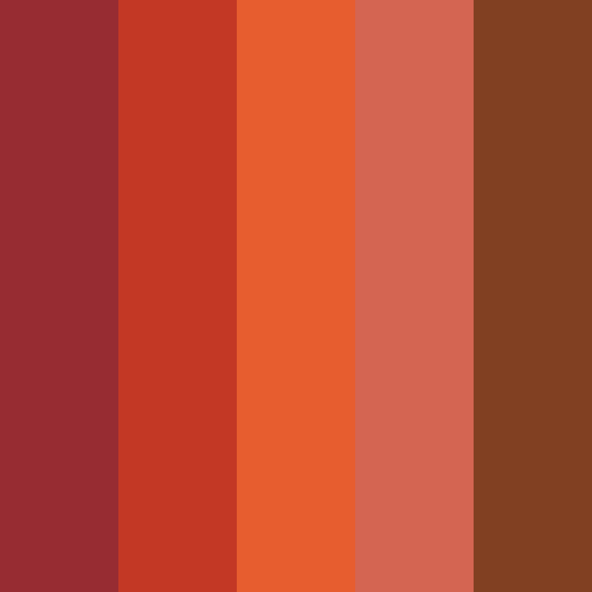 Autumn palette #1 is a Warm color mix for autumn season